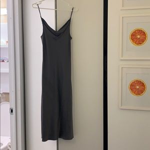 Grey slip dress